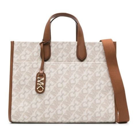 MICHAEL KORS LARGE GRAB 托特包 VANILLA LUGG 米白色女款包包