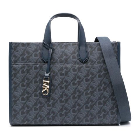MICHAEL KORS LARGE GRAB 托特包 ADMRL PLBLUE 藍色女款包包