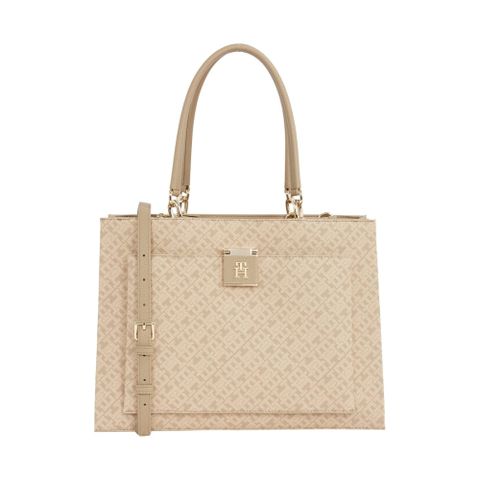 TOMMY HILFIGER HER 手提包 MONO 米白色女款包包