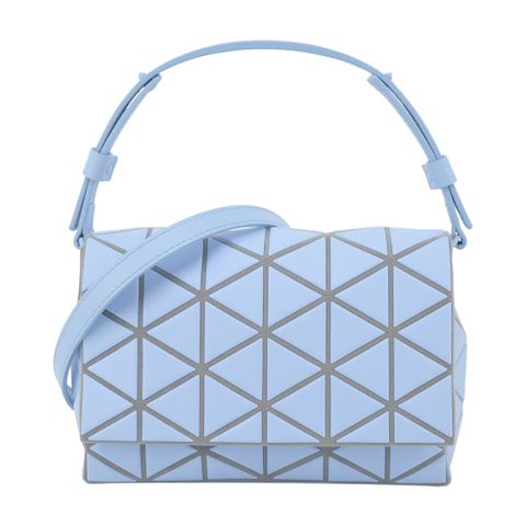 ISSEY MIYAKE 三宅一生 BAOABO FOSSETTE 霧面皮革兩用包-淺藍色