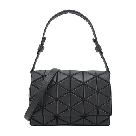 ISSEY MIYAKE 三宅一生 BAOABO FOSSETTE 霧面皮革兩用包-黑