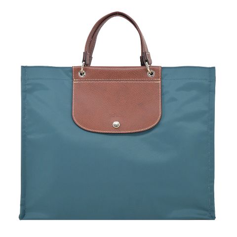 LONGCHAMP CABAS LONGCHAMP系列再生尼龍手提包(大/雪松綠)