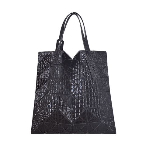 ISSEY MIYAKE 三宅一生 BAOABO KAIJU 6X6壓紋托特包/黑色