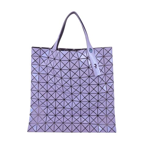 ISSEY MIYAKE 三宅一生 BAOBAOPRISM 10x10金屬漆面托特包-薰衣草紫