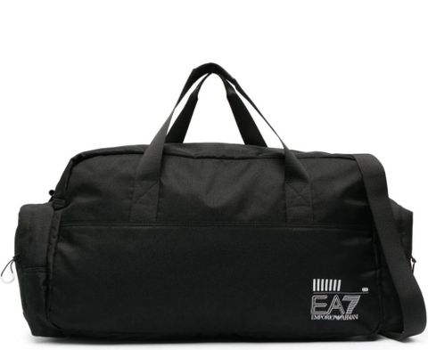 EA7 BLACK CASUAL GYM BAG 黑色中性包包