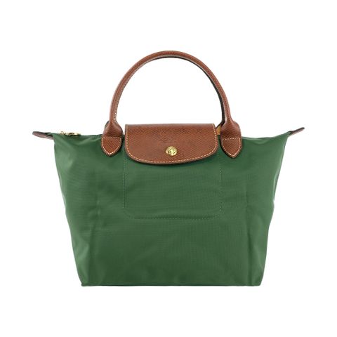 LONGCHAMP S號短把LE PLIAGE摺疊水餃包(英式綠色) L1621 089 P95