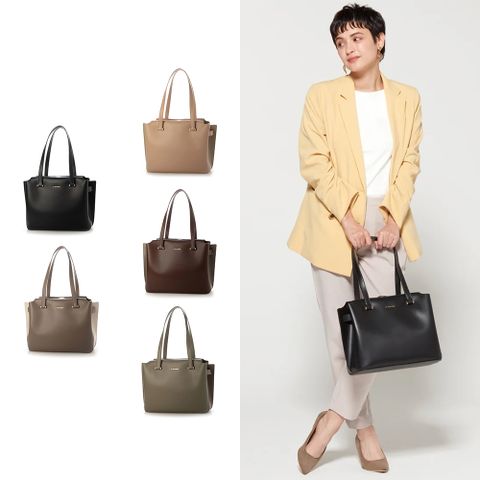 LA BAGAGERIE 皮革肩背托特包(多選色)