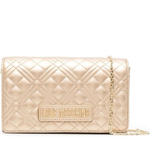 LOVE MOSCHINO ORO 斜跨包 金色女款包包
