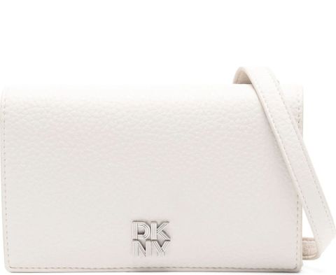 DKNY ETTA WALLET ON A STR 米白色女款包包
