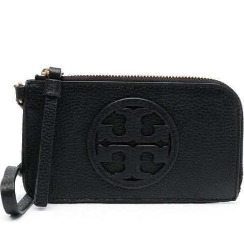TORY BURCH MILLER ZIP CARD CASE 黑色女款配件