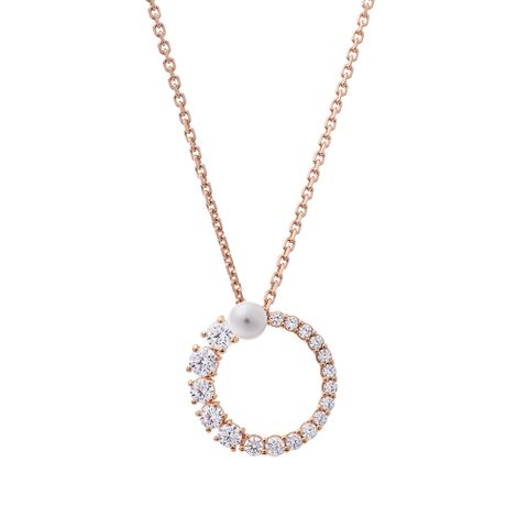 SWAROVSKI 施華洛世奇 Matrix 玫瑰金鏈墜
