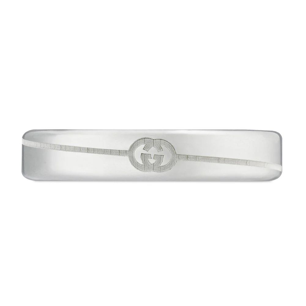 GUCCI 古馳 Tag 系列 窄版戒指 925純銀