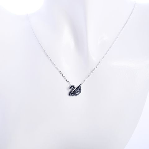 SWAROVSKI 施華洛世奇 Swan 鏈墜 鍍白金色 5347330