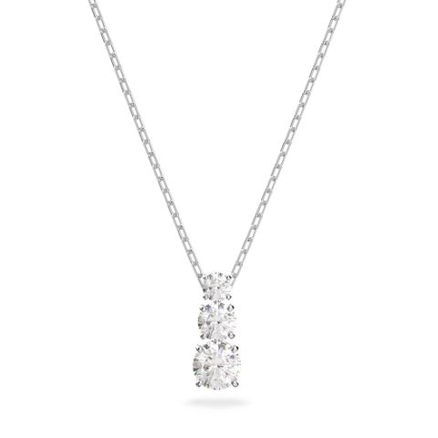 SWAROVSKI 施華洛世奇 Attract Trilogy 鏈墜 鍍白金色 5414970