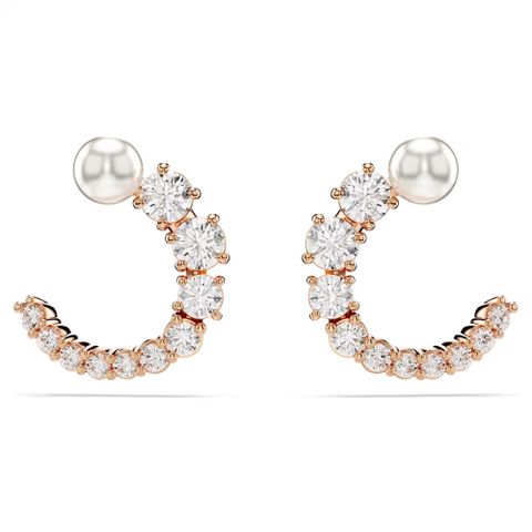 SWAROVSKI 施華洛世奇 Matrix 大圈耳環 水晶珍珠 5692264