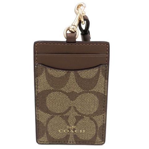 COACH 蔻馳 C LOGO證件識別證保護套(焦糖)