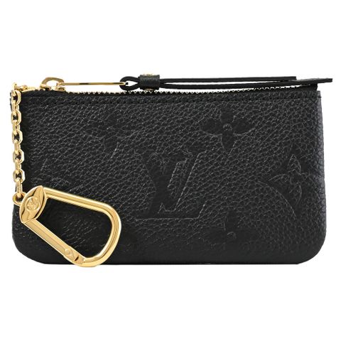 Louis Vuitton 路易威登 LV M80879 Monogram壓花拉鍊鑰匙零錢包.黑 現貨
