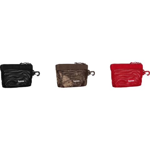 Supreme SS25 Week8 Mesh Mini Pouch 三色 迷你零錢包