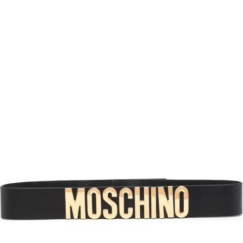 MOSCHINO 黑色 皮帶 黑色女配飾