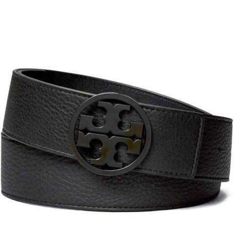 TORY BURCH 1.5 INCH MILLER POWDER COATED BELT 黑色女款配件