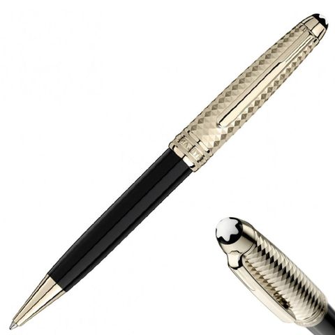 MONTBLANC 萬寶龍 大班系列 菱格切紋香檳金 原子筆