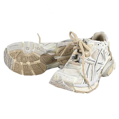 BALENCIAGA 巴黎世家 772767 品牌做舊版休閒運動鞋.白 37號