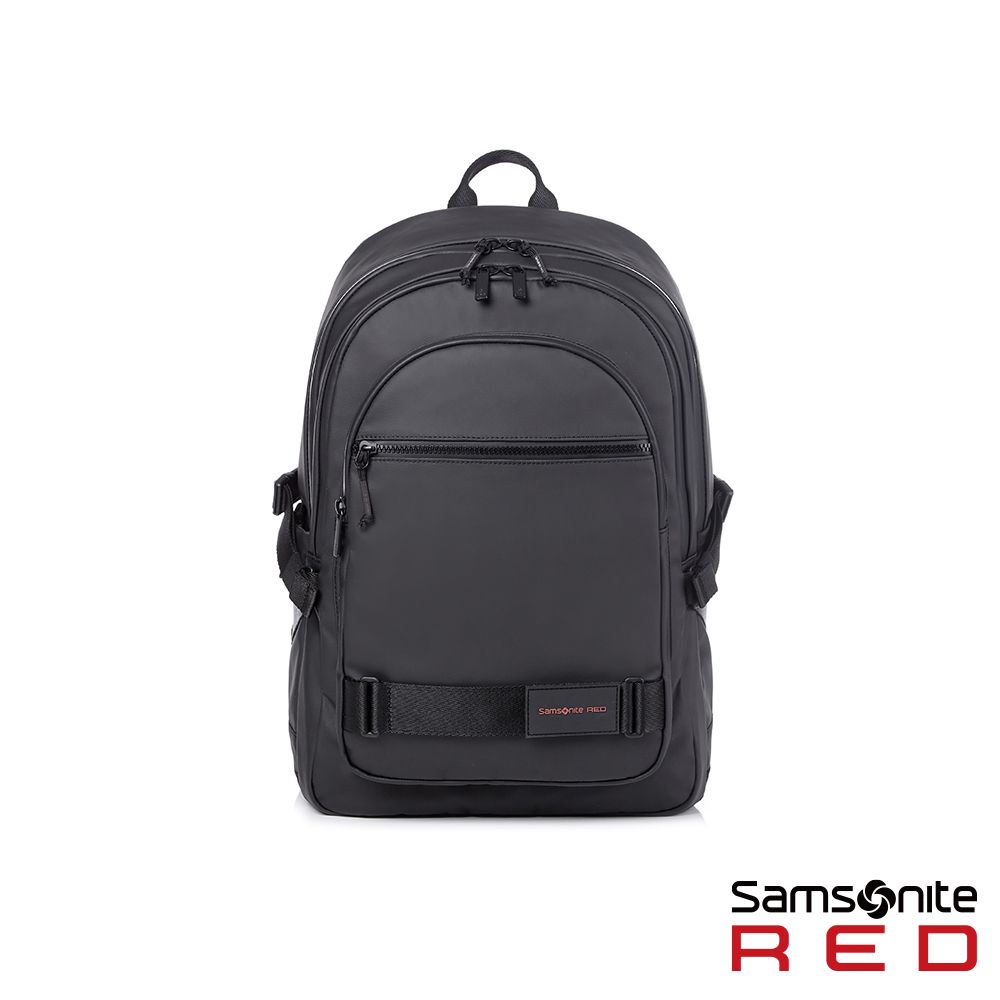 Samsonite RED STOCKTON 防潑水多功能都會通勤筆電後背包15.6吋(黑)