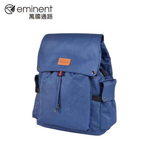 eminent品牌旗艦館 -【強尼】17吋 學院風大容量後背包 (藍色)