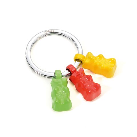 【TROIKA】HARIBO X TROIKA 聯名金熊小熊軟糖鑰匙圈(彩色)#實心金屬浮雕字樣(精心複製小熊軟糖每個細節)