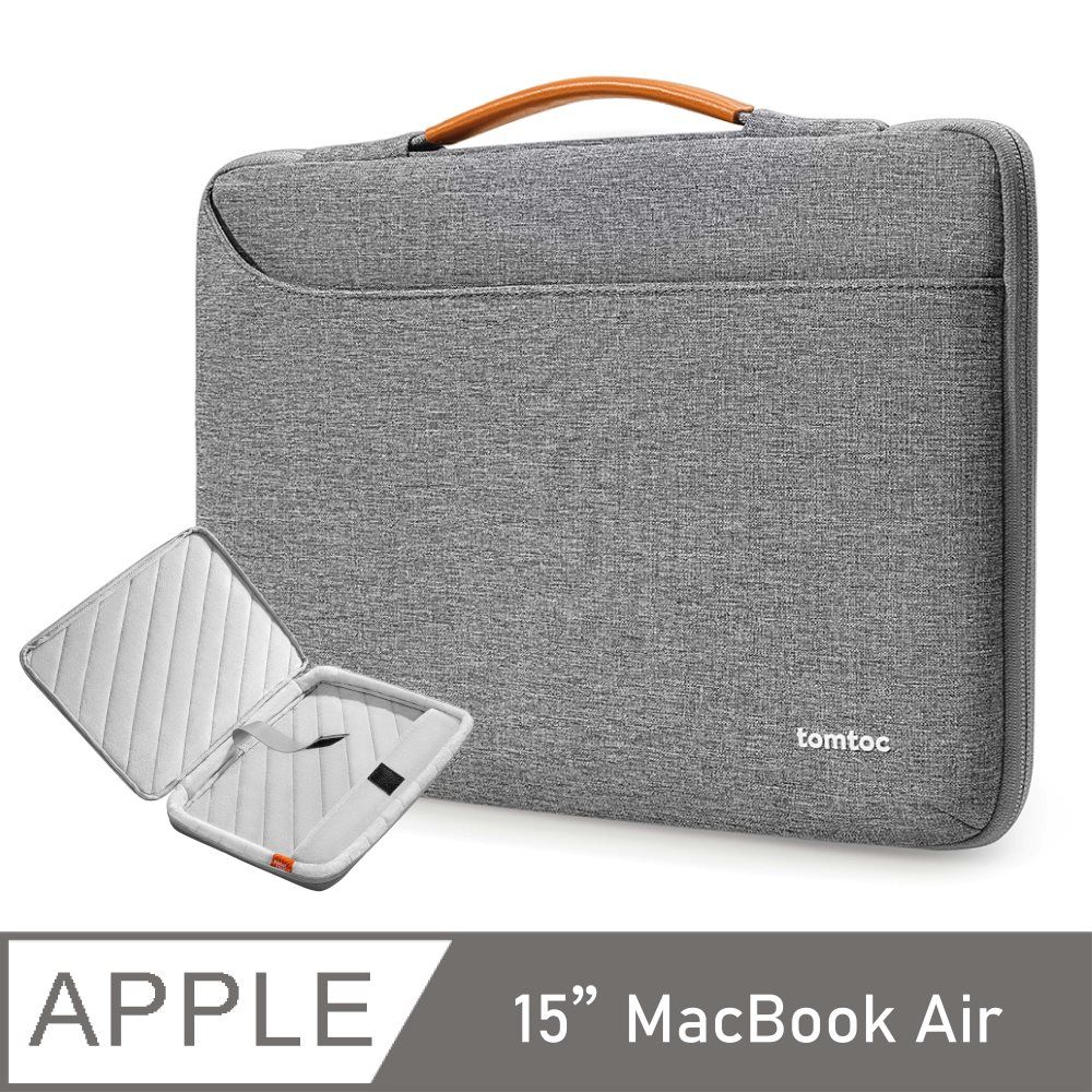 Tomtoc  精選風格 , 灰 適用於15吋MacBook Pro 2016後&15吋 MacBook Air 2023