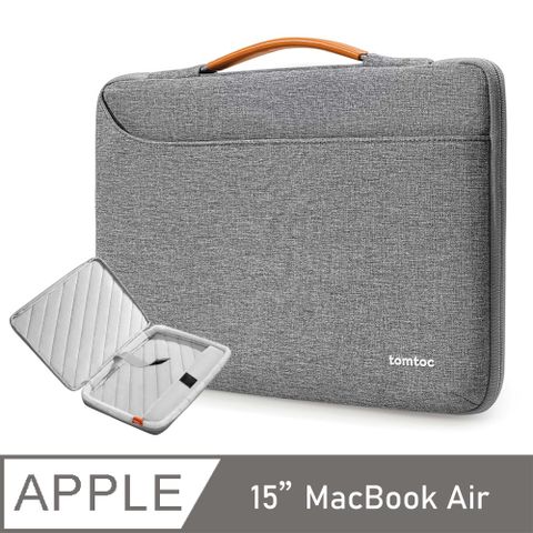 Tomtoc 精選風格 , 灰 適用於15吋MacBook Pro 2016後&15吋 MacBook Air 2023