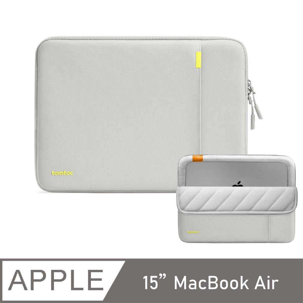 Tomtoc 360完全防護二代 , 灰 適用15吋 MacBook Air 2023&15吋MacBook Pro 2016後