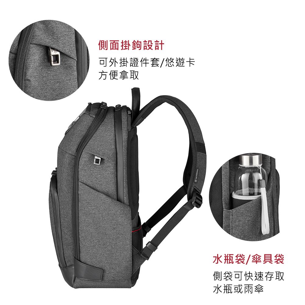 VICTORINOX 維氏 ARCHITECTURE URBAN2 雙層後背包 灰色 (611954)