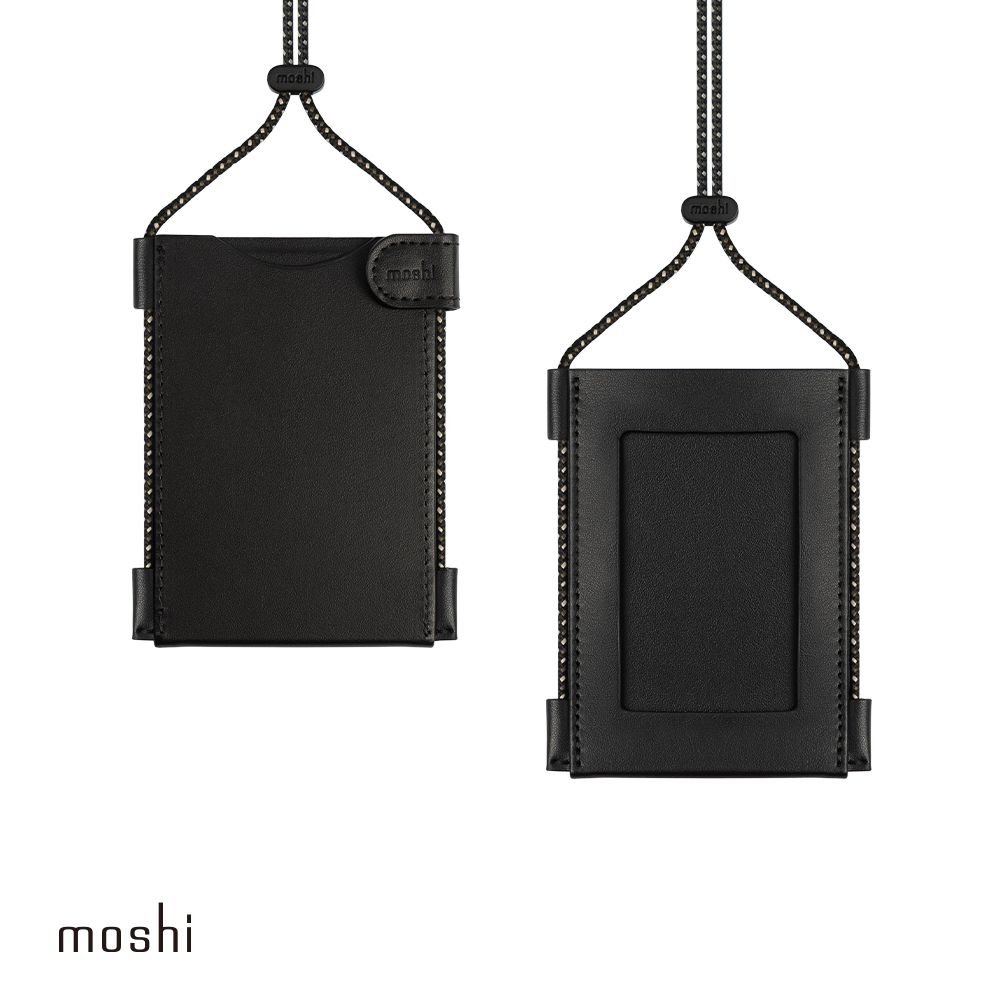 Moshi 摩仕 Dual-Sided Vertical & Horizontal Badge/ID Holder 雙卡直橫兩用掛繩證件套