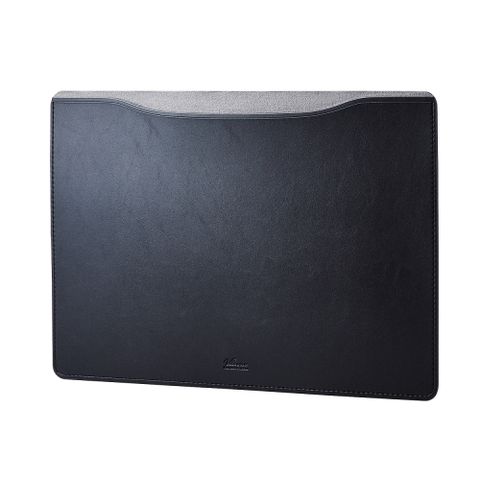 ELECOM MacBook 16吋用皮革收納內袋-漆黑