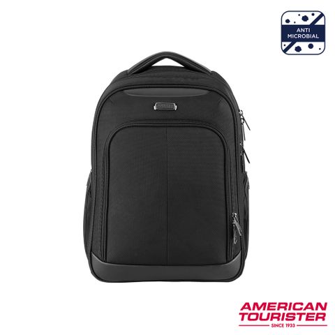 American Tourister 美國旅行者 AMERICAN TOURISTER  BASS商務抗菌筆電後背包14吋(黑色)