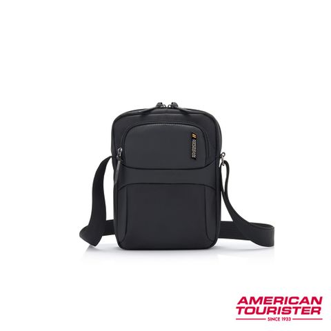 American Tourister 美國旅行者 SEGNO 2.0 日常商務多功能斜肩包/側背包/斜背包/小包/單肩包(黑)