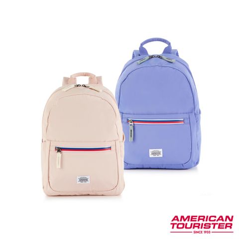 American Tourister 美國旅行者 AVELYN 輕量防潑水拉鍊大容量後背包/雙肩包/通勤包/女包/男包(多色可選)