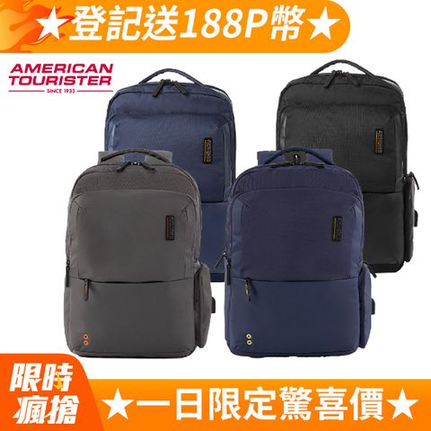 American Tourister 美國旅行者 AMERICAN TOURISTER Zork 2.0 減壓抗菌輕量筆電後背包14吋(多色可選)