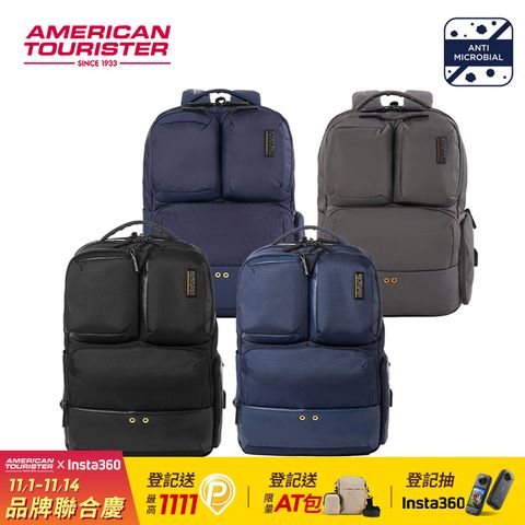 American Tourister 美國旅行者 Zork 2.0 減壓抗菌輕量多口袋筆電後背包14吋(多色可選)