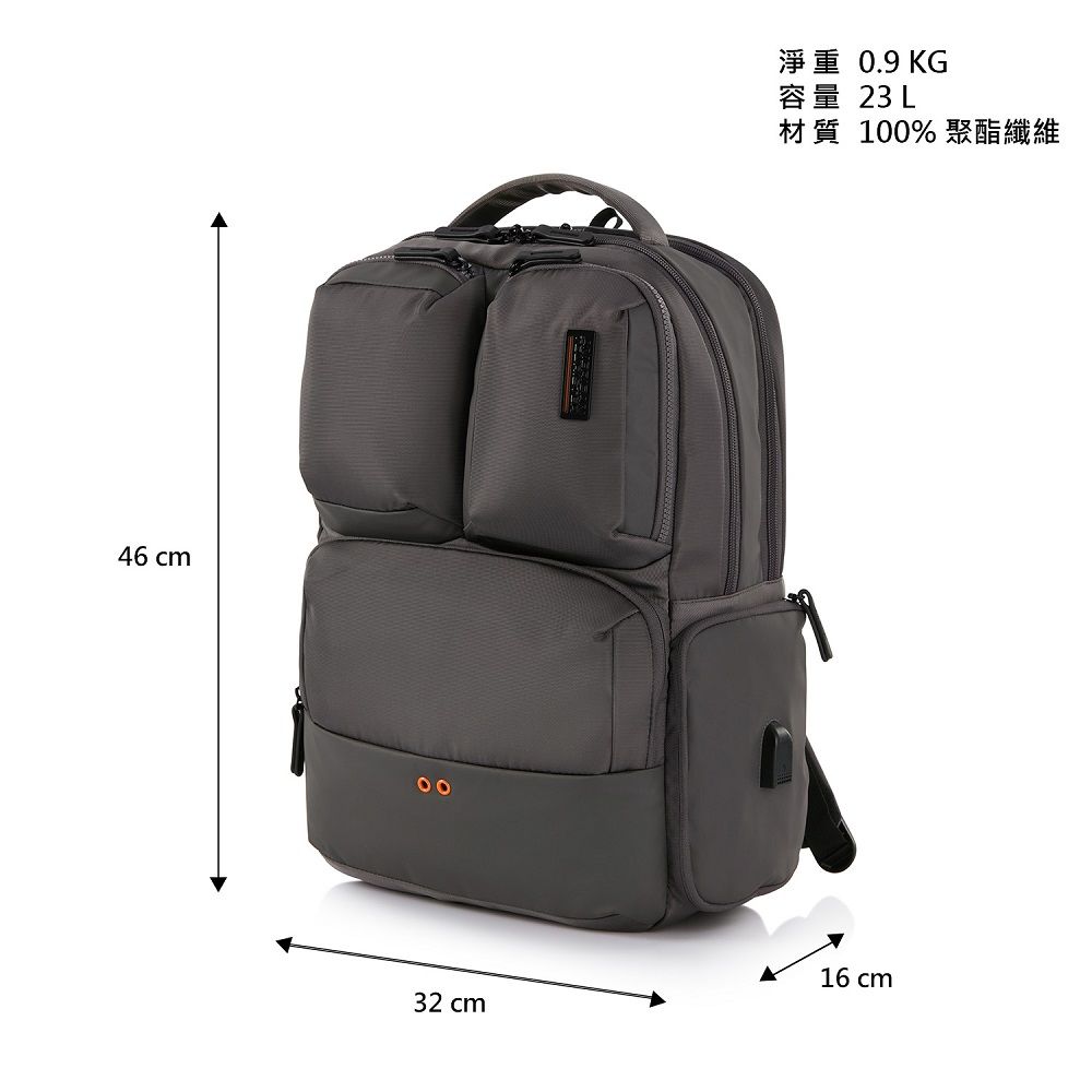 American Tourister 美國旅行者 Zork 2.0 減壓抗菌輕量多口袋筆電後背包14吋(多色可選)