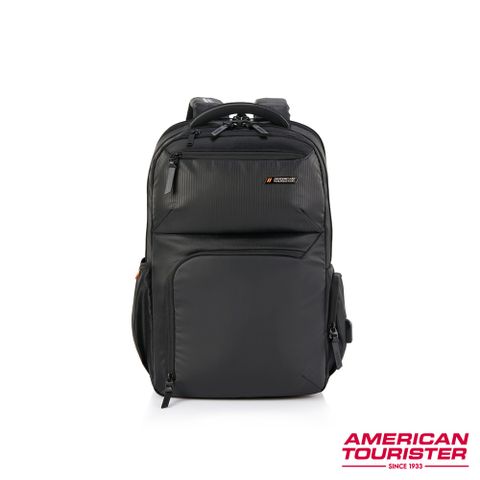 AMERICAN TOURISTER美國旅行者 SEGNO 2.0 專業可擴充筆電後背包17吋(黑色)