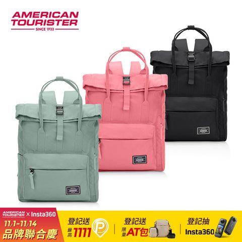 American Tourister 美國旅行者 URBAN GROOVE 女性兩用捲蓋筆電後背包14吋(多色可選)