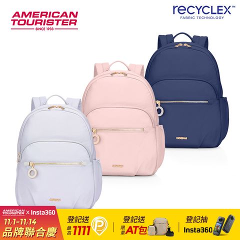 American Tourister 美國旅行者 ALIZEE AIMEE 日常休閒抗菌女性後背包10吋(多色可選)