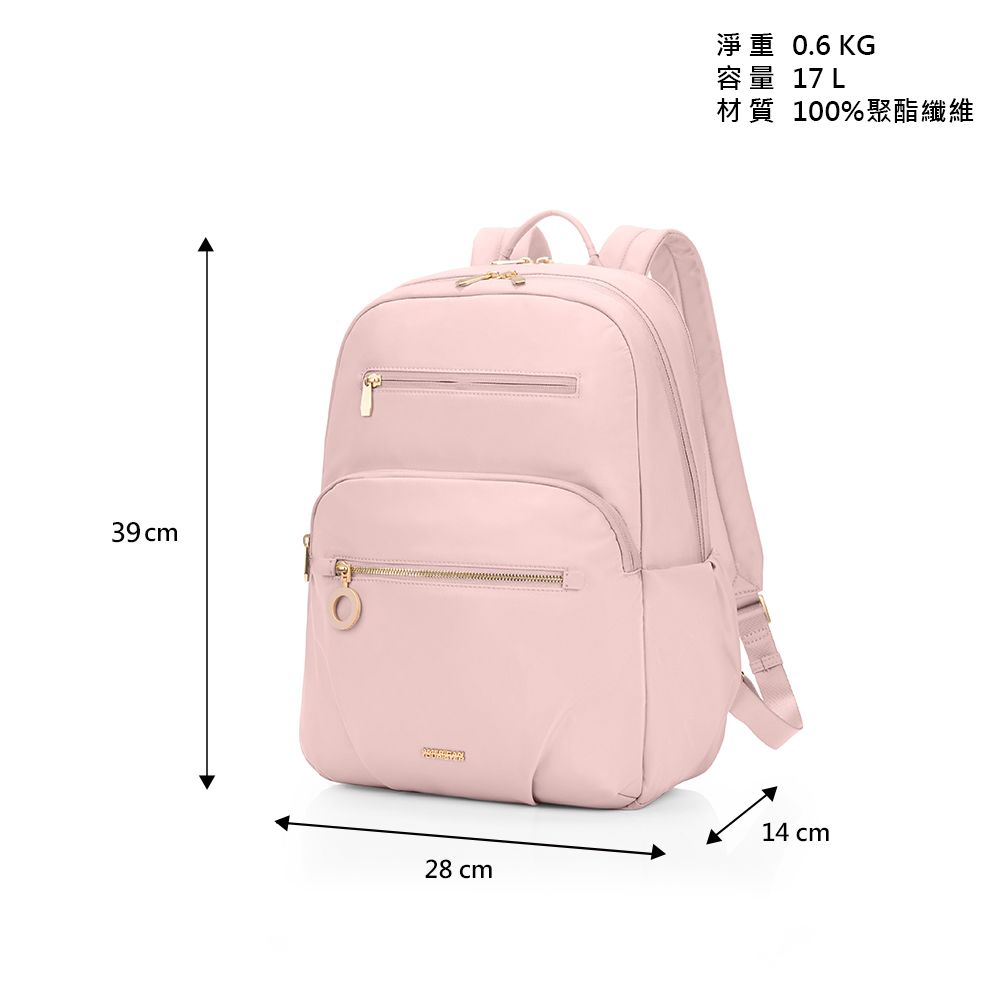 American Tourister 美國旅行者 ALIZEE AIMEE 日常休閒抗菌女性筆電後背包14吋(多色可選)