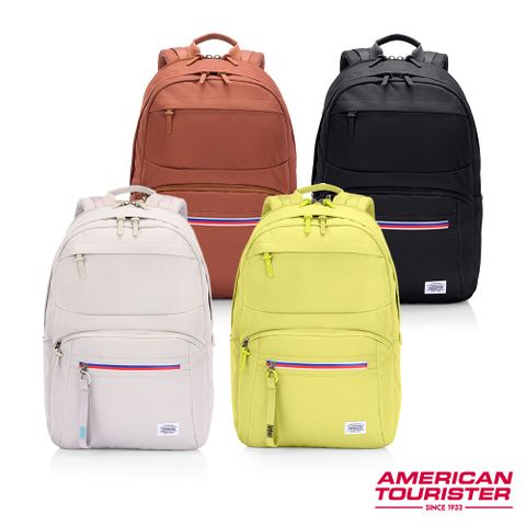 American Tourister 美國旅行者 Braydon 極輕防潑水面料防水拉鍊筆電後背包16吋(多色可選)