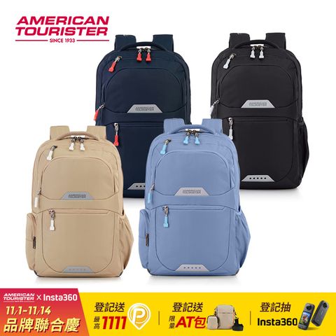 American Tourister 美國旅行者 BRETT 減壓日常休閒筆電後背包17吋 (多色可選)