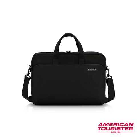 American Tourister 美國旅行者 RUBIO ASR 簡約輕量筆電公事包/手提包/單肩包/電腦包15.6吋(黑)