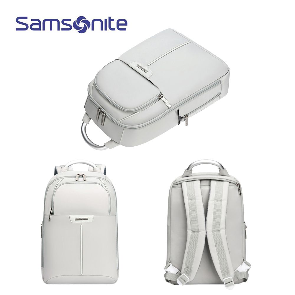 Samsonite 新秀麗 BETIS-ICT BP2*002 13.3吋 筆電後背包-淺灰色