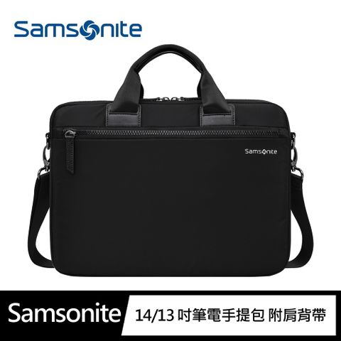 Samsonite 新秀麗 DENDI-ICT 14/13 吋筆電手提包(附肩背帶) - 黑色